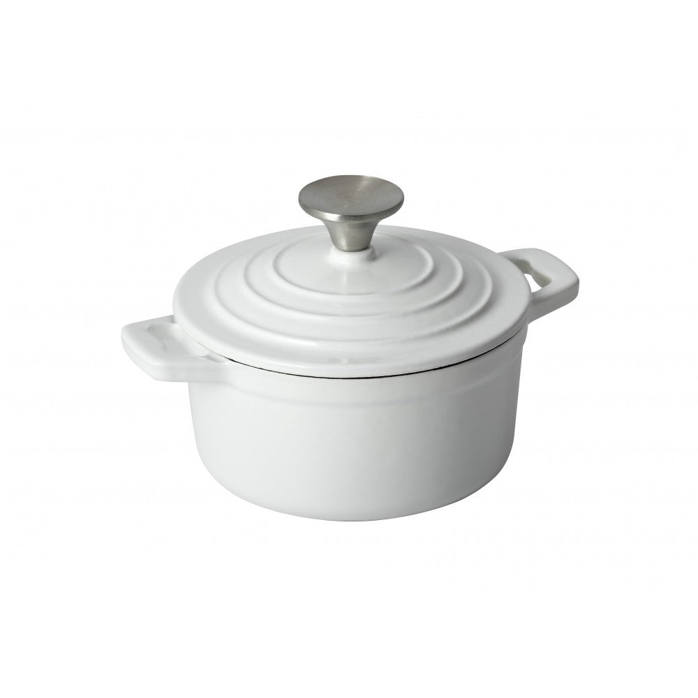 Set oale fonta masiva Xanten Premium White, emailate 4 piese
