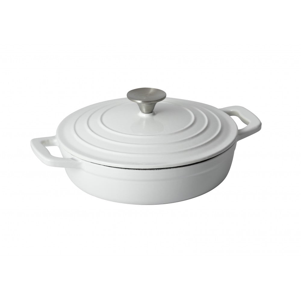 Set oale fonta masiva Xanten Premium White, emailate 4 piese