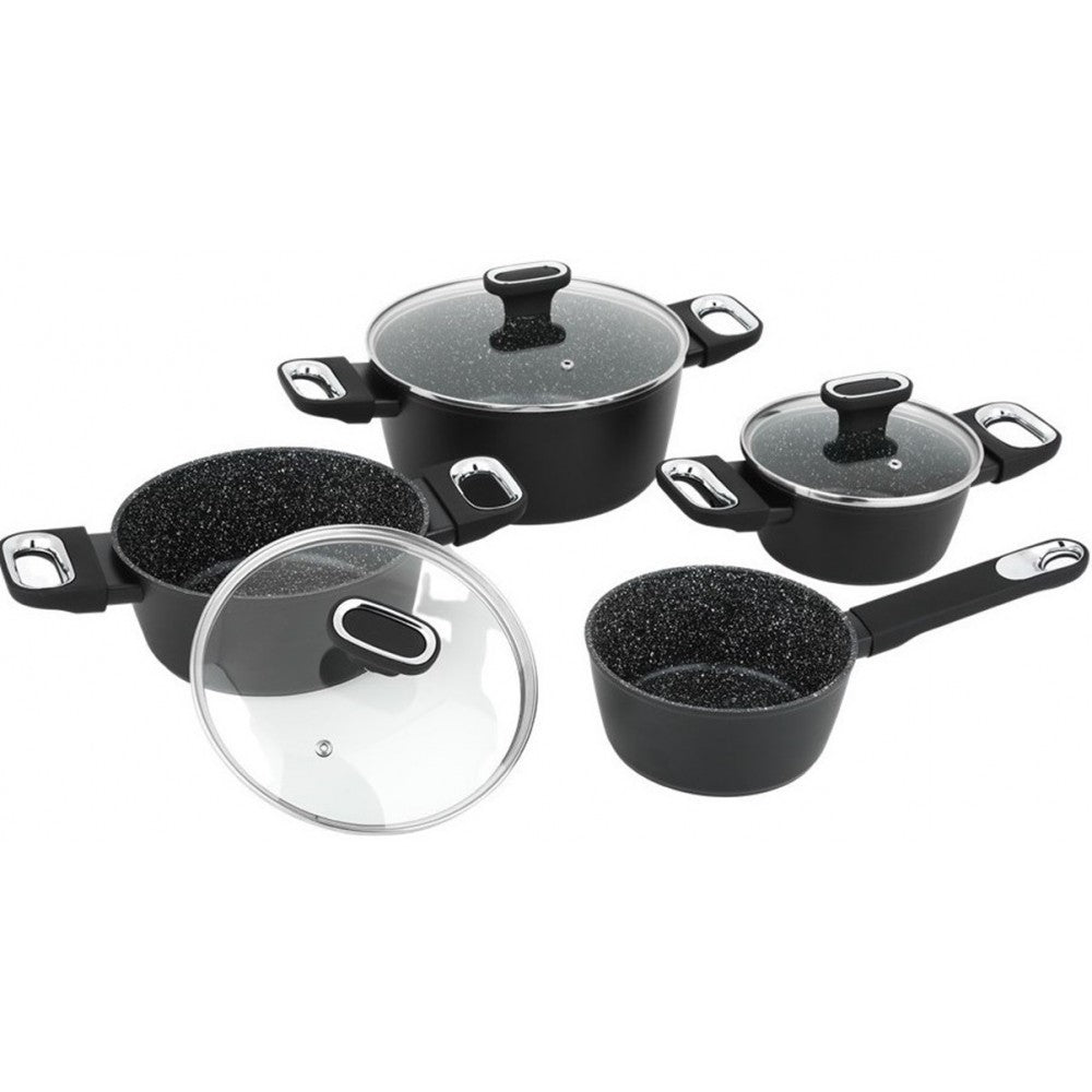 Set oale Marburg Plus, aluminiu, negru, antiaderente