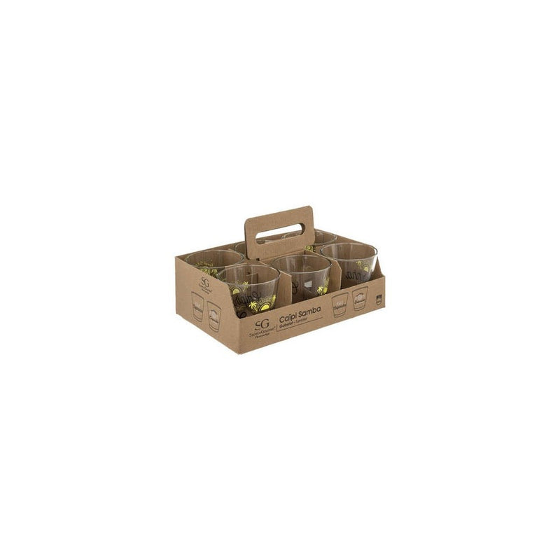Set 6 pahare Caipirinha, sticla, 250 ml, 8.5x8.8 cm