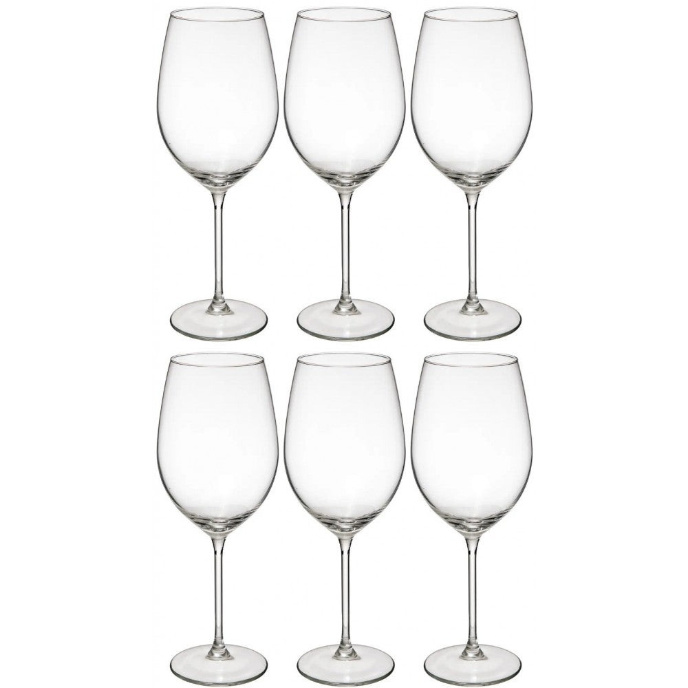 Set pahare vin SG Lina, sticla, cu picior, 540 ml, 8.8 x H. 23.5 cm, 6 piese