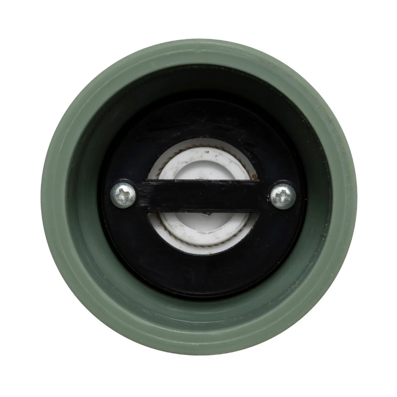 Set rasnite Sensia, alb-verde, lemn, inaltime 17.5 cm, mecanism ceramic