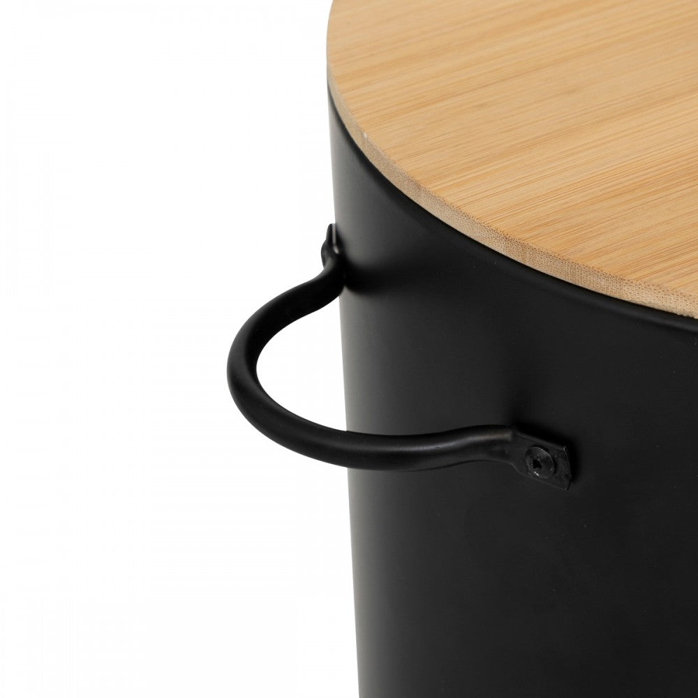 Set recipiente legume Arfenz, metal, negru,