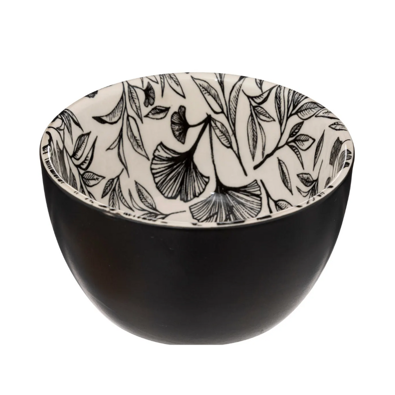 Set servire aperitiv Kelia, ceramica, lemn, 28 x H. 6 cm