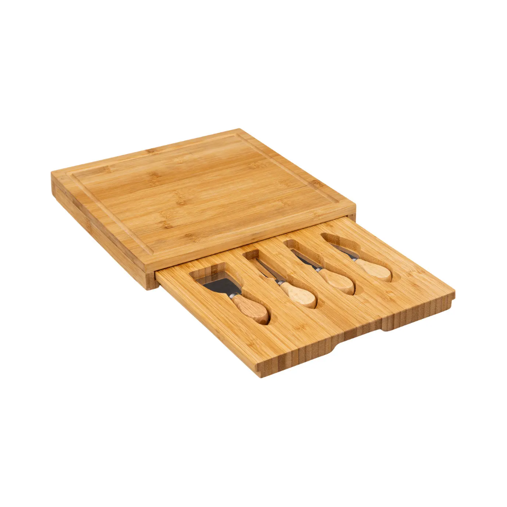 Set servire branzeturi Andrieu, bambus, 30 x 30 cm