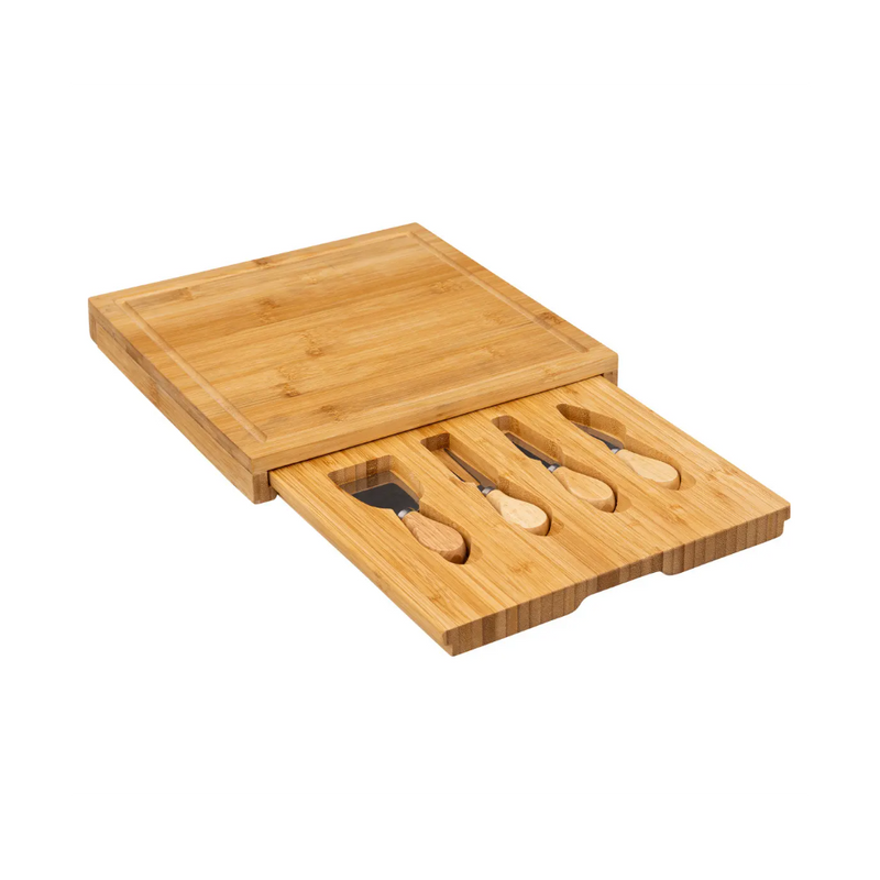 Set servire branzeturi Andrieu, bambus, 30 x 30 cm