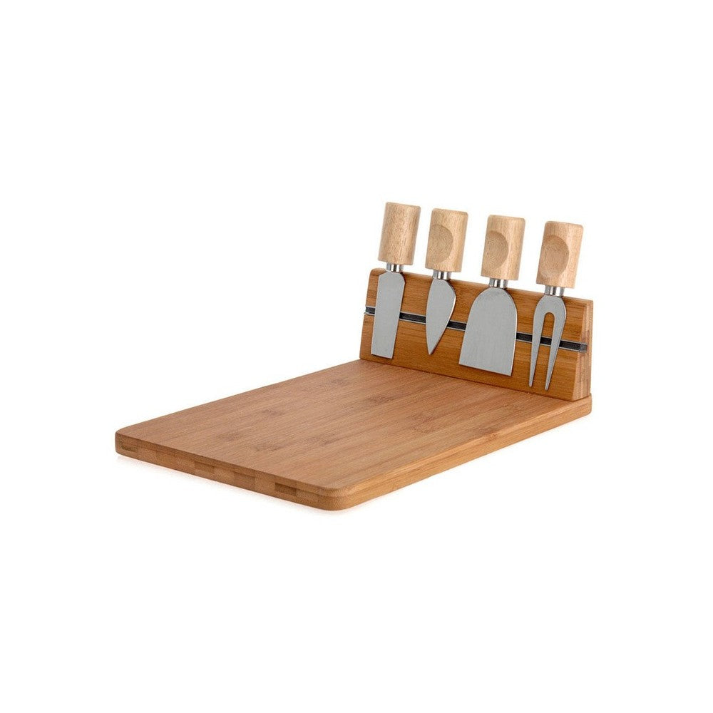Set servire branzeturi, bambus, 5 piese, 30 x 20 cm