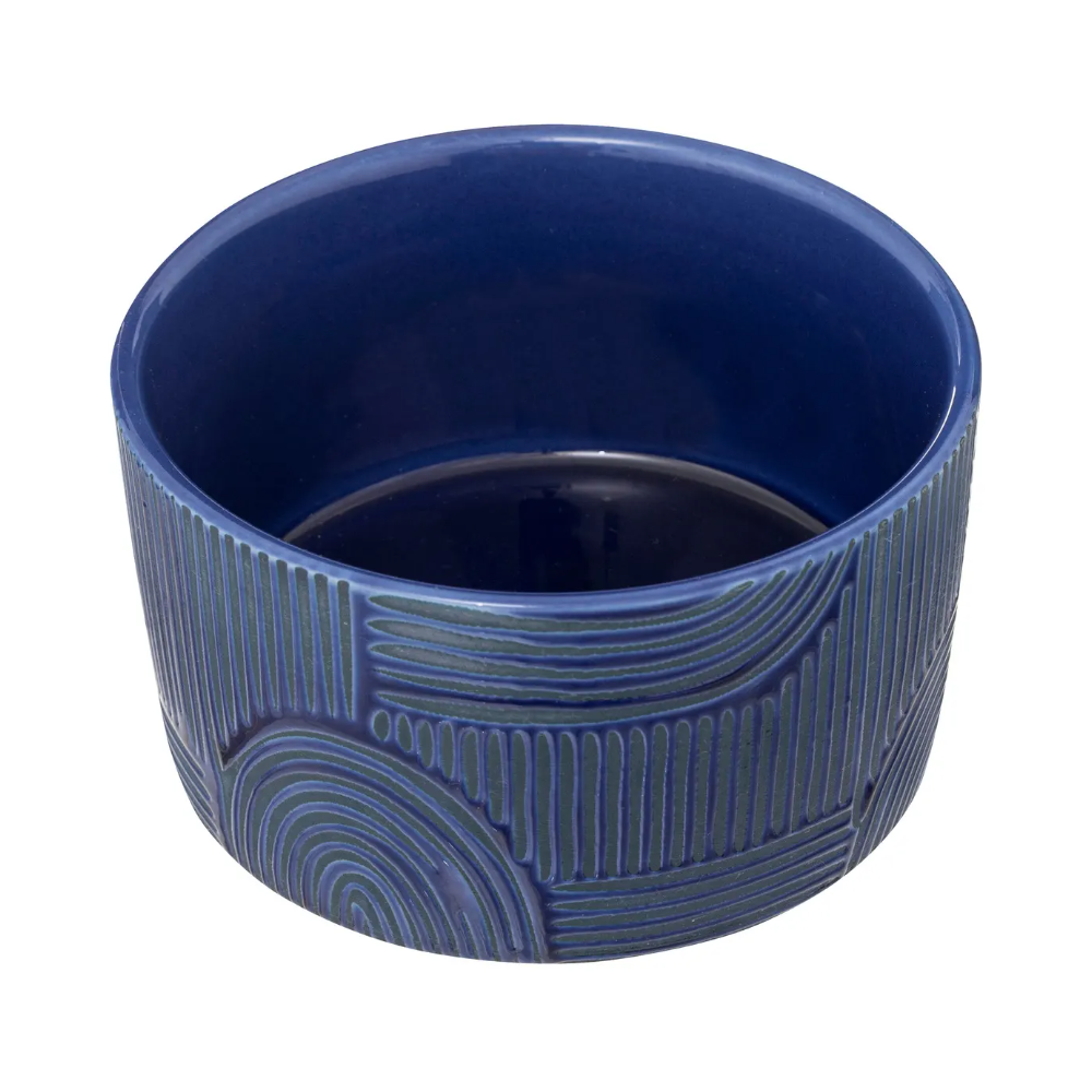 Set servire Soleya, ceramica, lemn, 11 x H. 6 cm