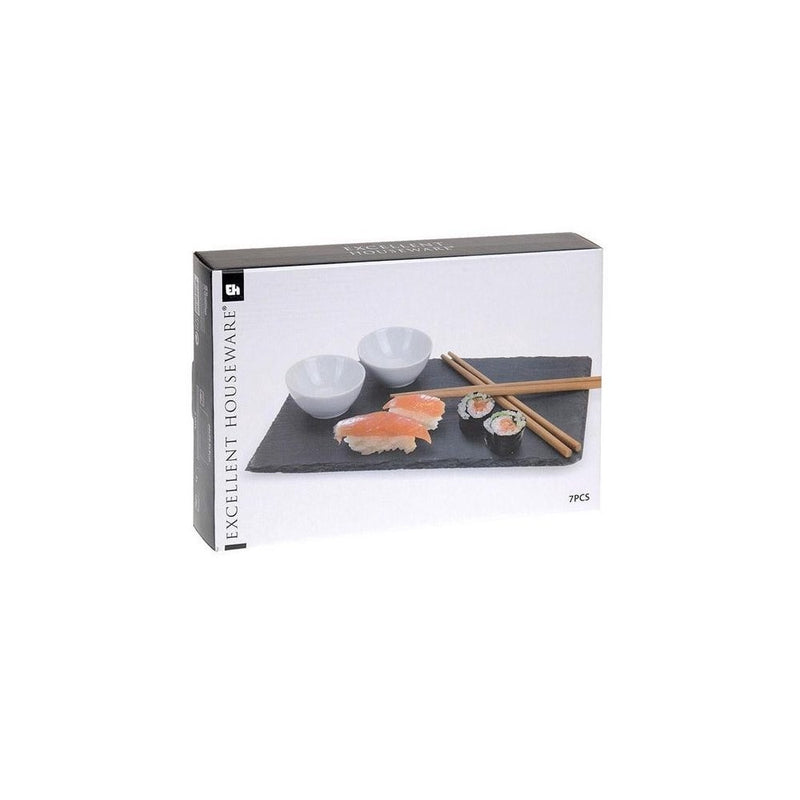 Set servire sushi Amuse, ardezie, 7 piese
