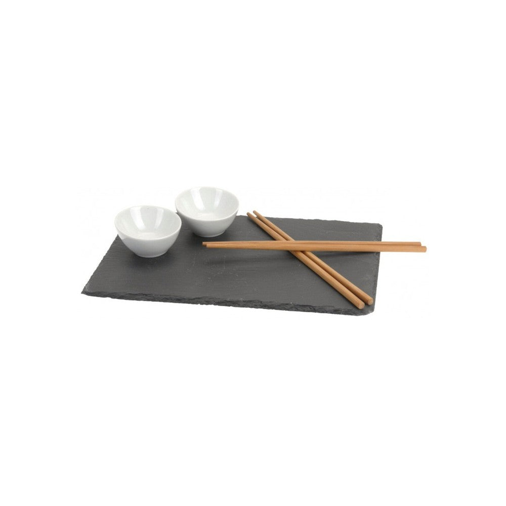 Set servire sushi Amuse, ardezie, 7 piese