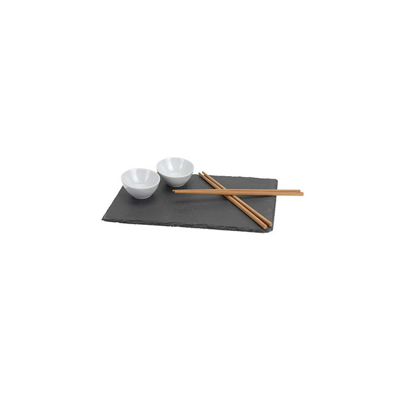 Set servire sushi Amuse, ardezie, 7 piese