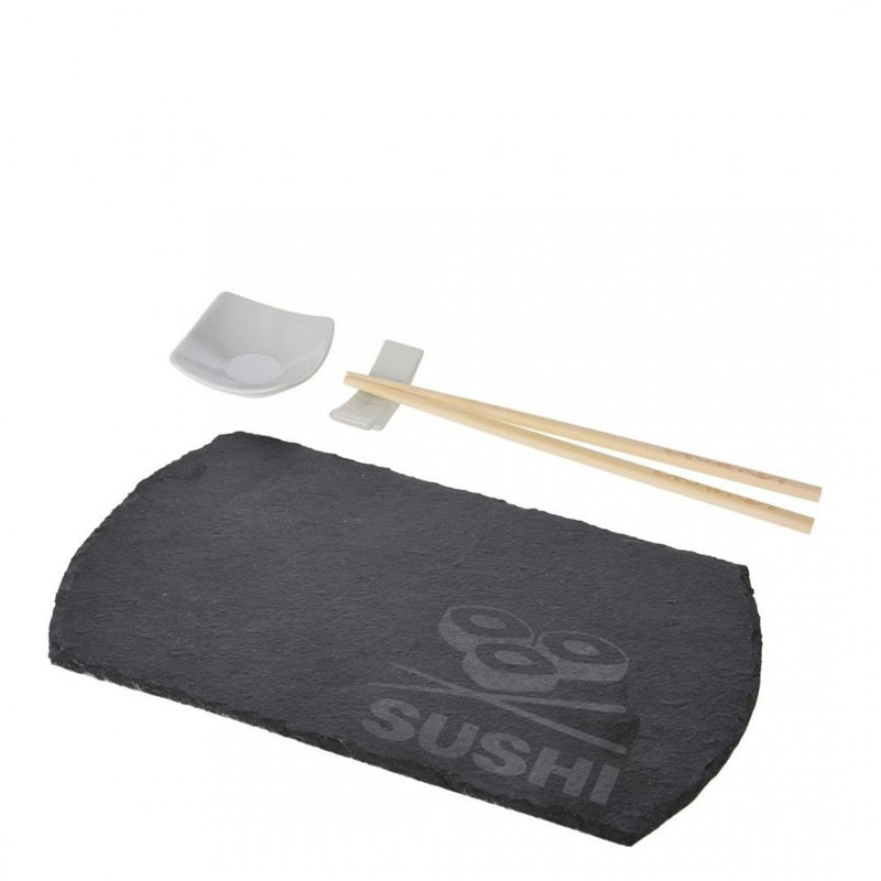 Set servire Sushi Komo, piatra, 30x18 cm, 4 piese