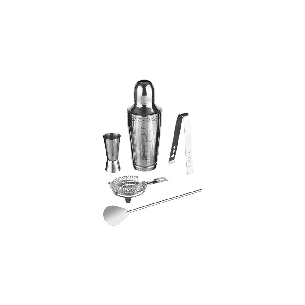 Set Shaker si acacesorii bar SG, inox, 5 piese