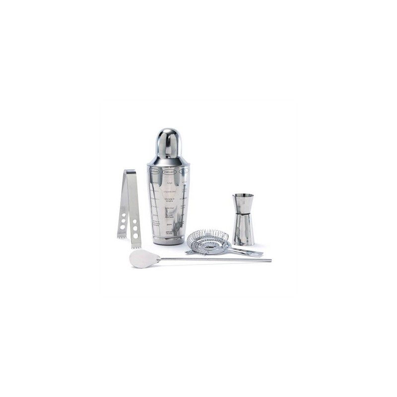 Set Shaker si acacesorii bar SG, inox, 5 piese