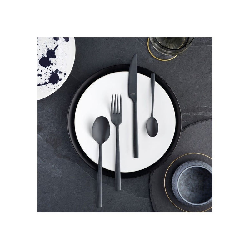 Set tacamuri Amefa Vintage Black, inox, 2 mm, 16 piese