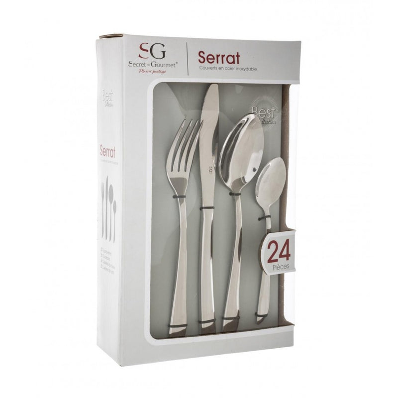 Set tacamuri SG Serrat, inox, 24 piese