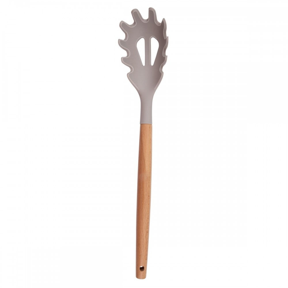 Set ustensile bucatarie Love cooking by Krasino, bej, silicon, lemn, metal, 12 piese