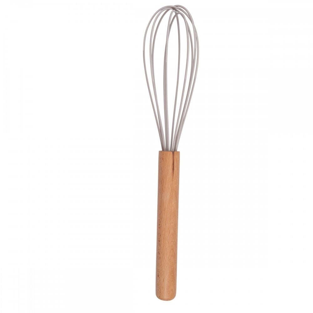 Set ustensile bucatarie Love cooking by Krasino, bej, silicon, lemn, metal, 12 piese