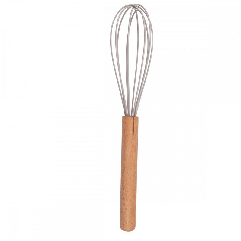 Set ustensile bucatarie Love cooking by Krasino, bej, silicon, lemn, metal, 12 piese