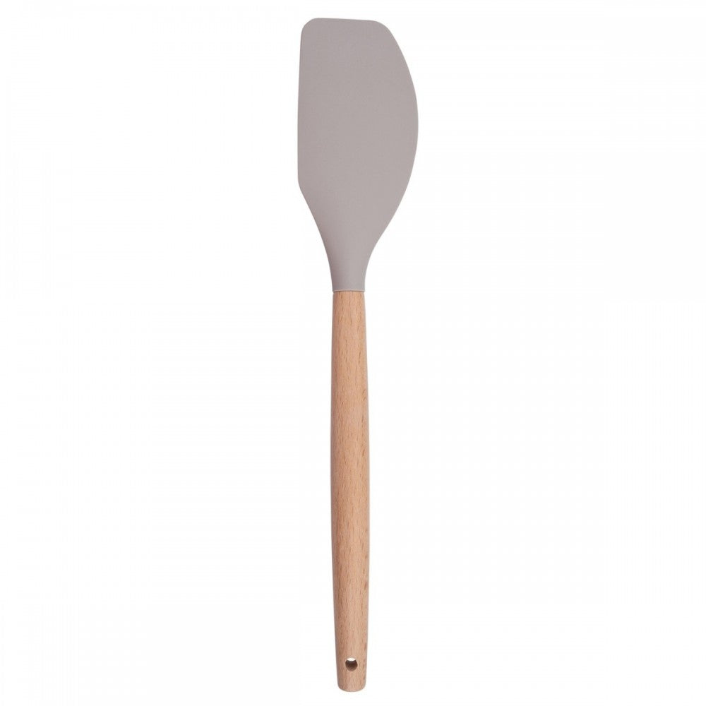 Set ustensile bucatarie Love cooking by Krasino, bej, silicon, lemn, metal, 12 piese