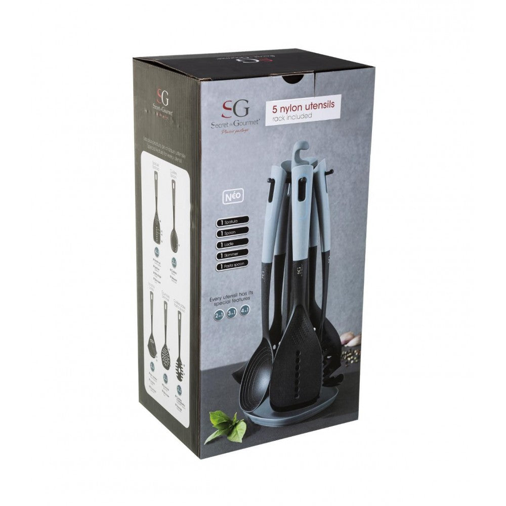 Set ustensile Multifan, plastic, 20x20x40 cm