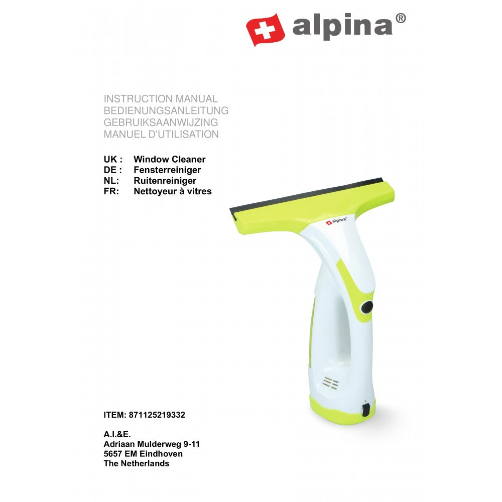Stergator geam Alpina, electric, 34 x 13.5 x 28 cm