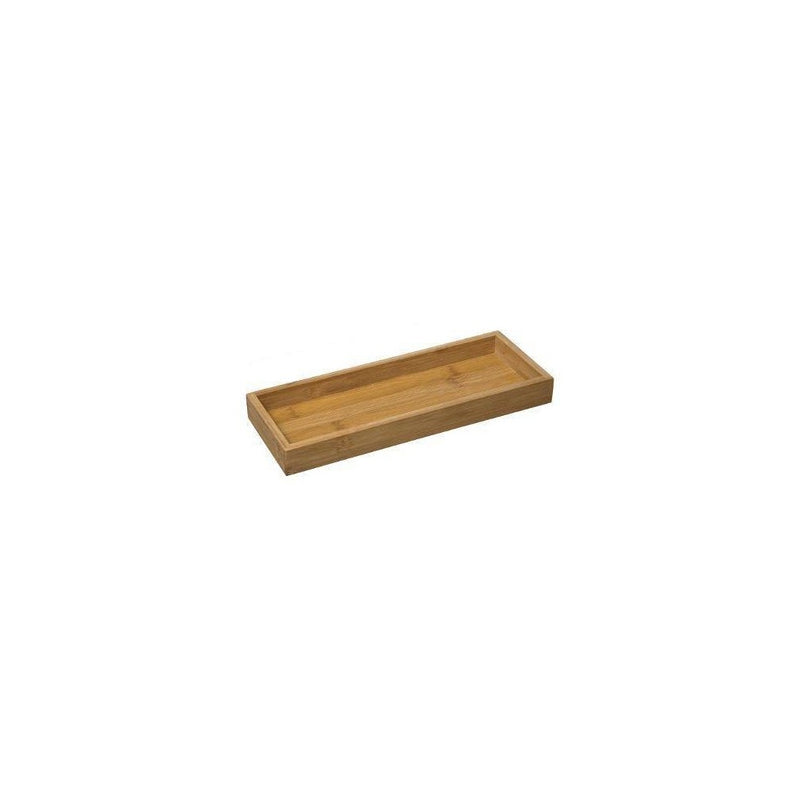 Suport aperitiv Roller, portelan, bambus, 28x10x4,3 cm