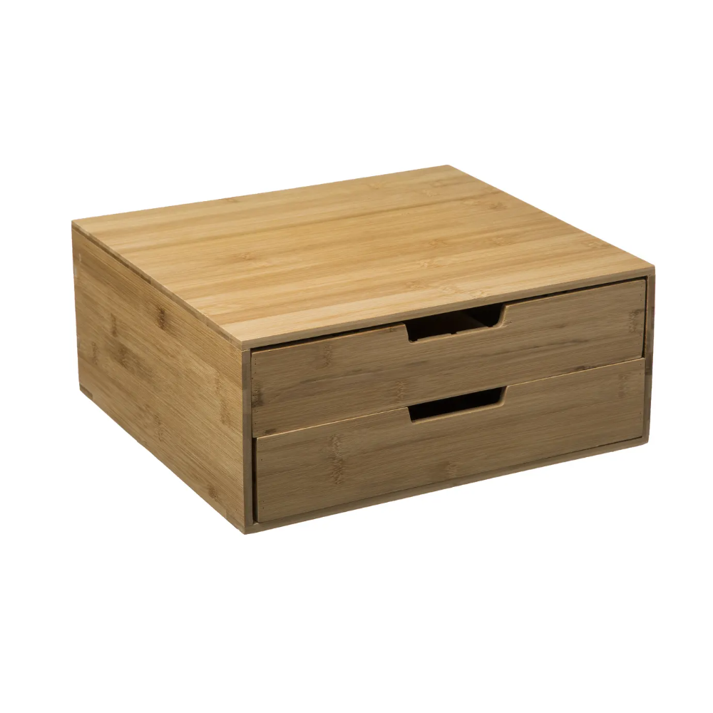 Suport capsule cafea bambus MAXI 2, 2 nivele, 34 x 31 x H 14.5 cm