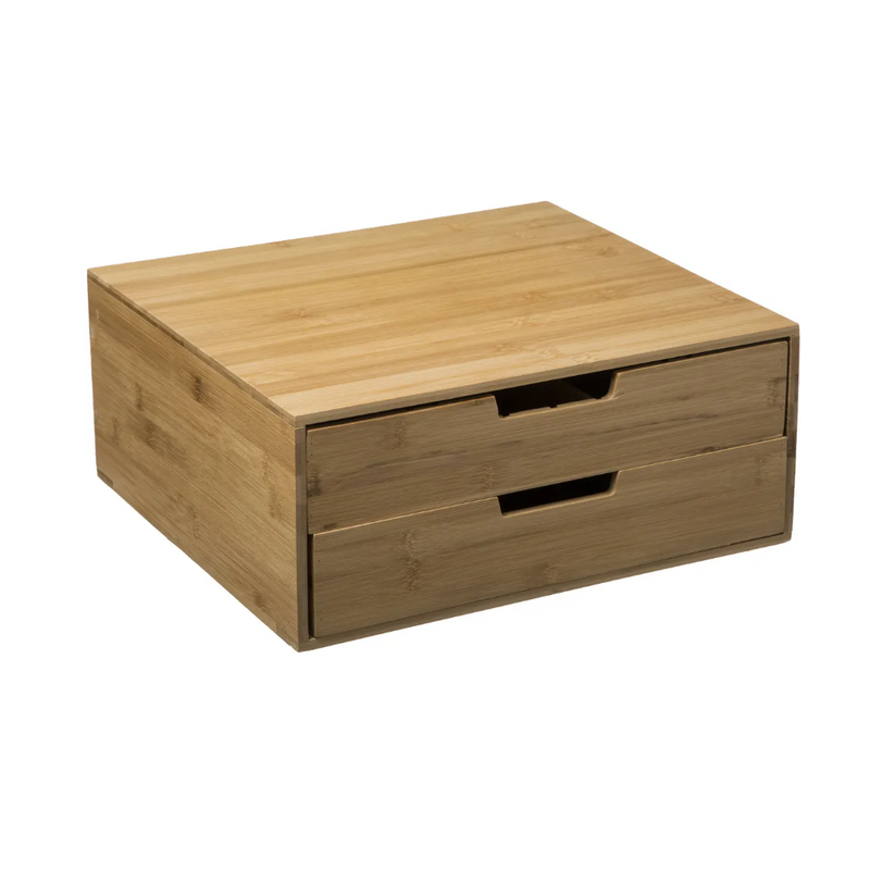 Suport capsule cafea bambus MAXI 2, 2 nivele, 34 x 31 x H 14.5 cm
