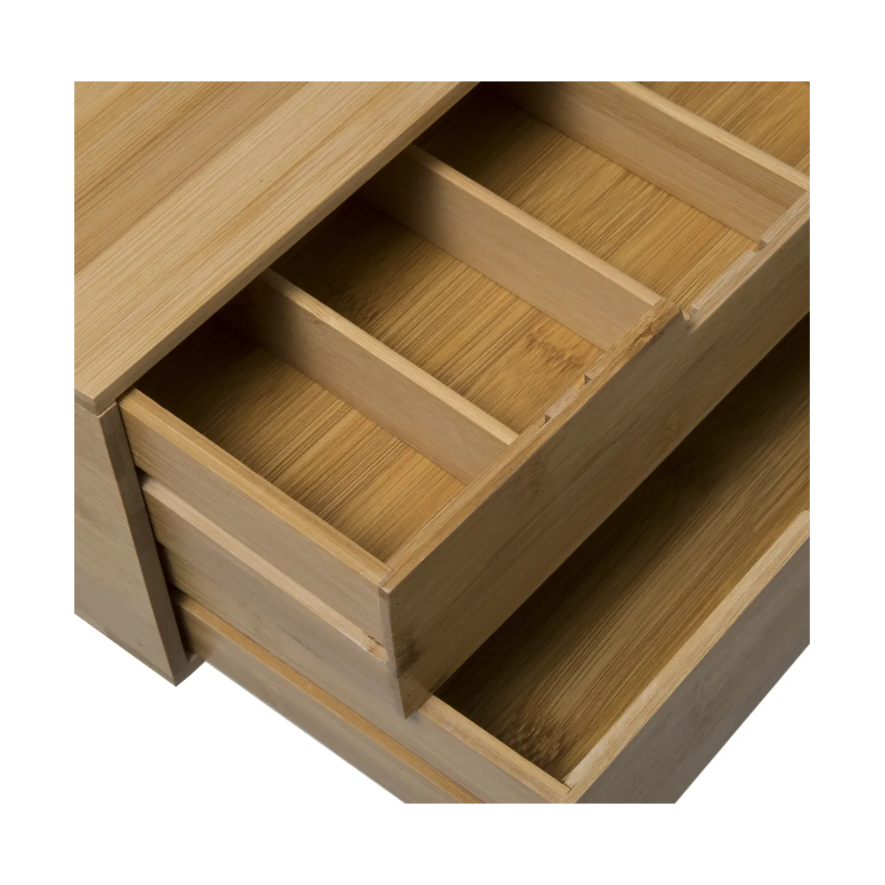 Suport capsule cafea bambus MAXI 2, 2 nivele, 34 x 31 x H 14.5 cm