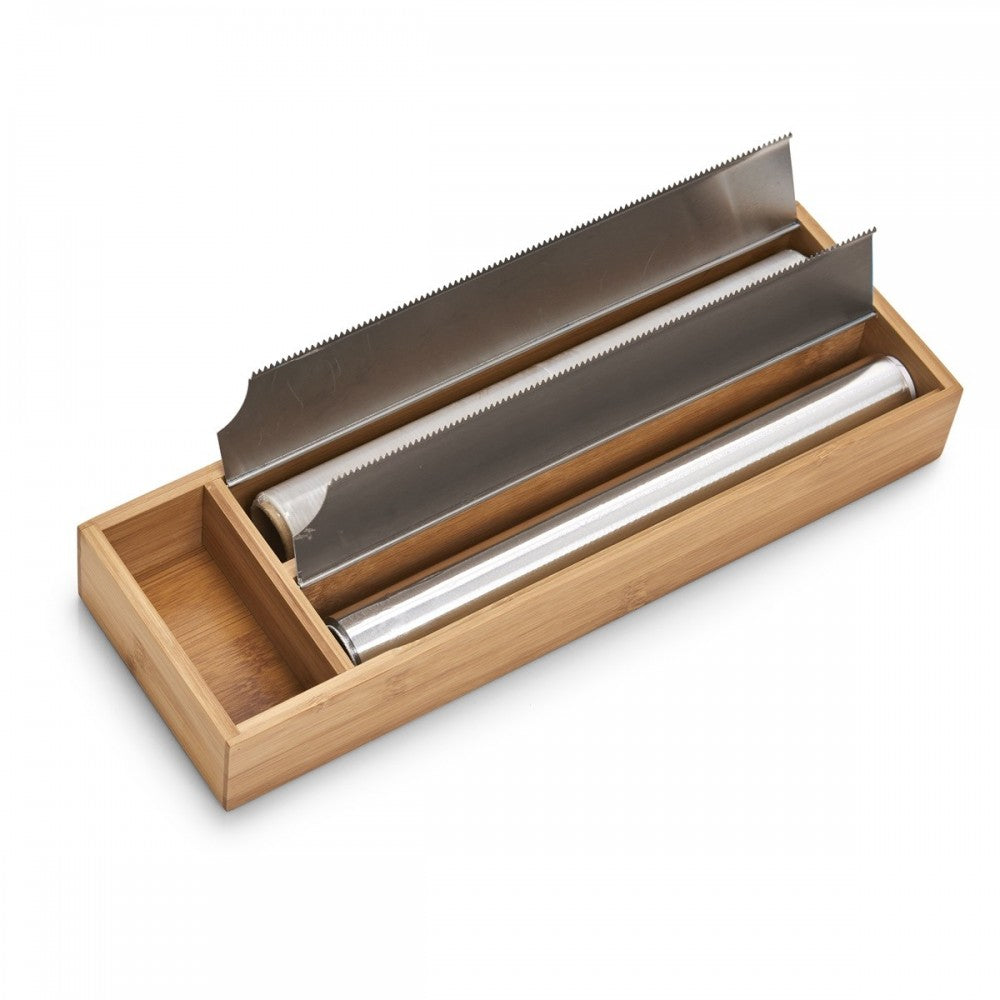 Suport folii bucatrie, 5five, bambus, 39,6x13,2 cm