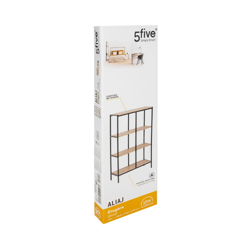 Raft AliajBox, metal, MDF, 69 x D32 x H116
