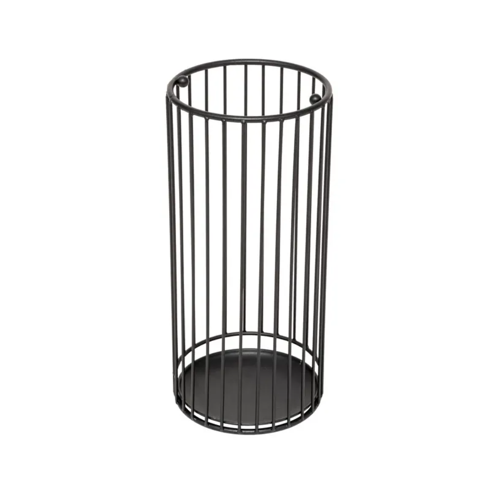 Suport umbrela Metty, metal, negru, 21 x H 47 cm