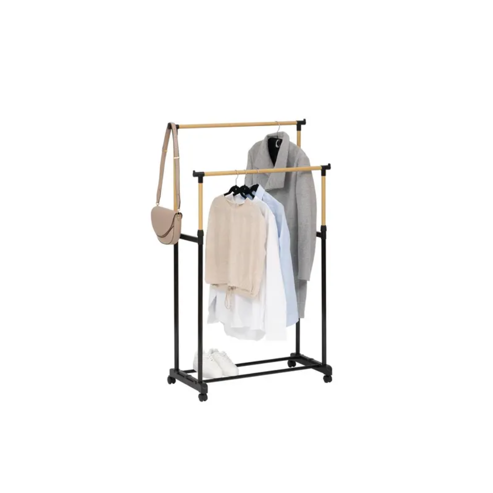 Suport haine playwood, metal, reglabil, 86 x 42 x H 168 cm