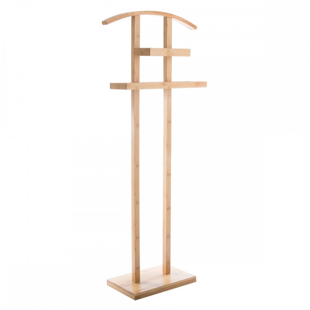 Suport haine Valet, bambus, 44.5 x 22 x H 113 cm