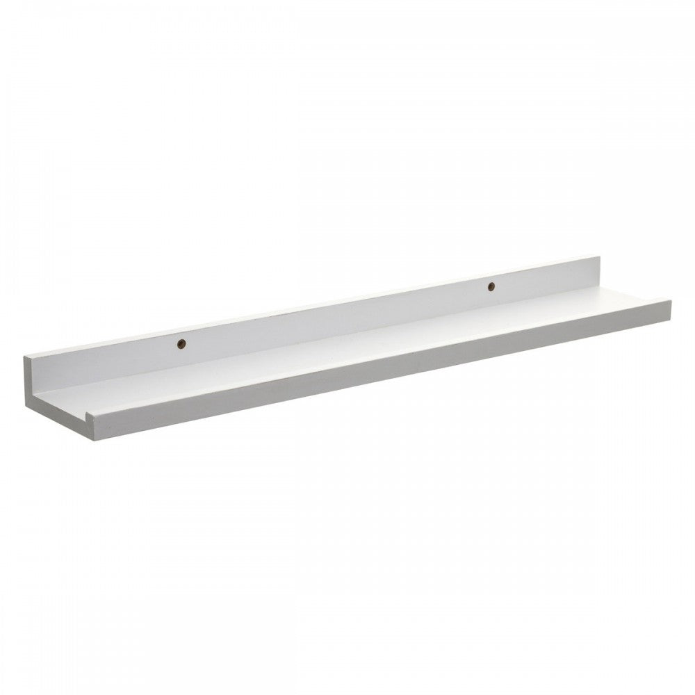 Etajera perete Wall, Alb, 58 x 10 x H 4 cm, 650 gr