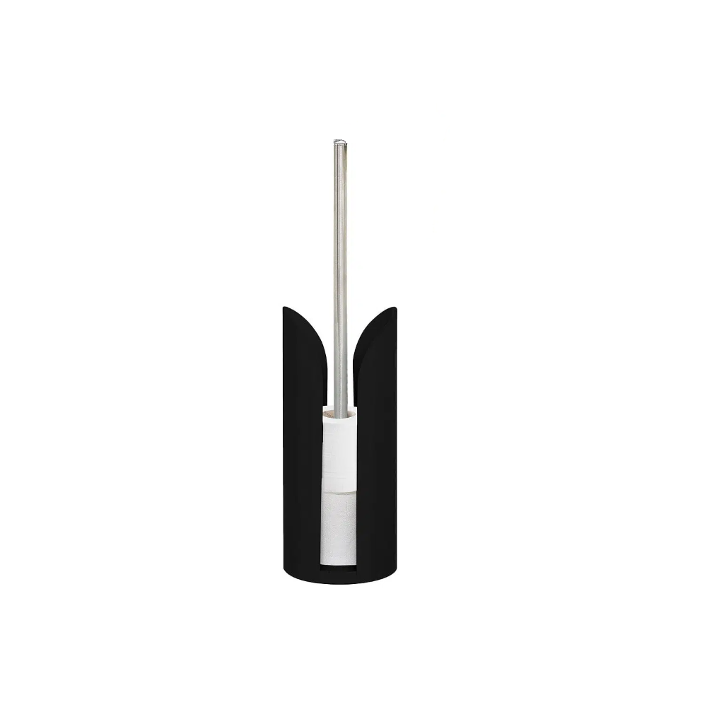 Suport hartie igienica Black SH, otel, 15 x H 60 cm