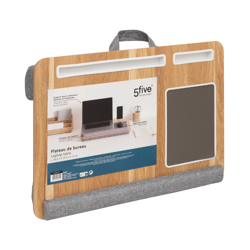 Suport lucru laptop, tableta si telfon, 55 x 37.5 x H 9 cm