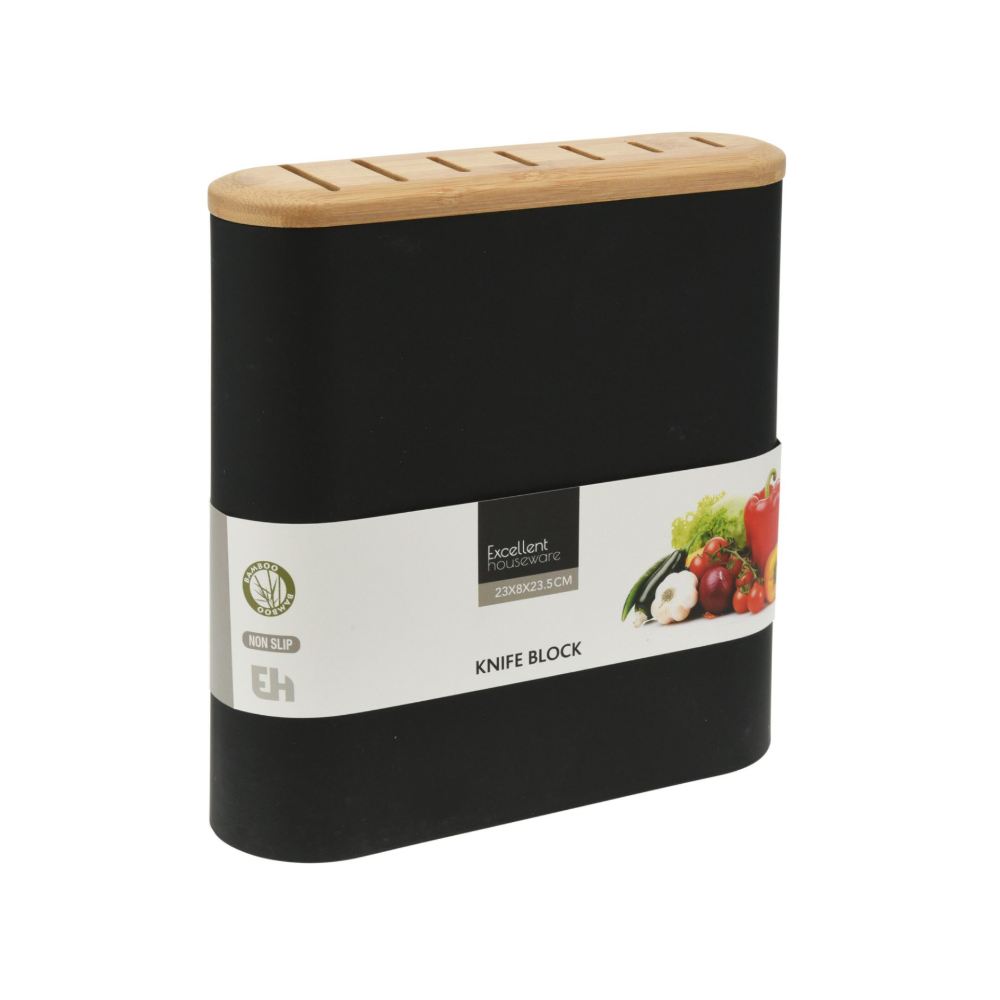 Suport pentru cutite EH negru 23x8x23.5 cm