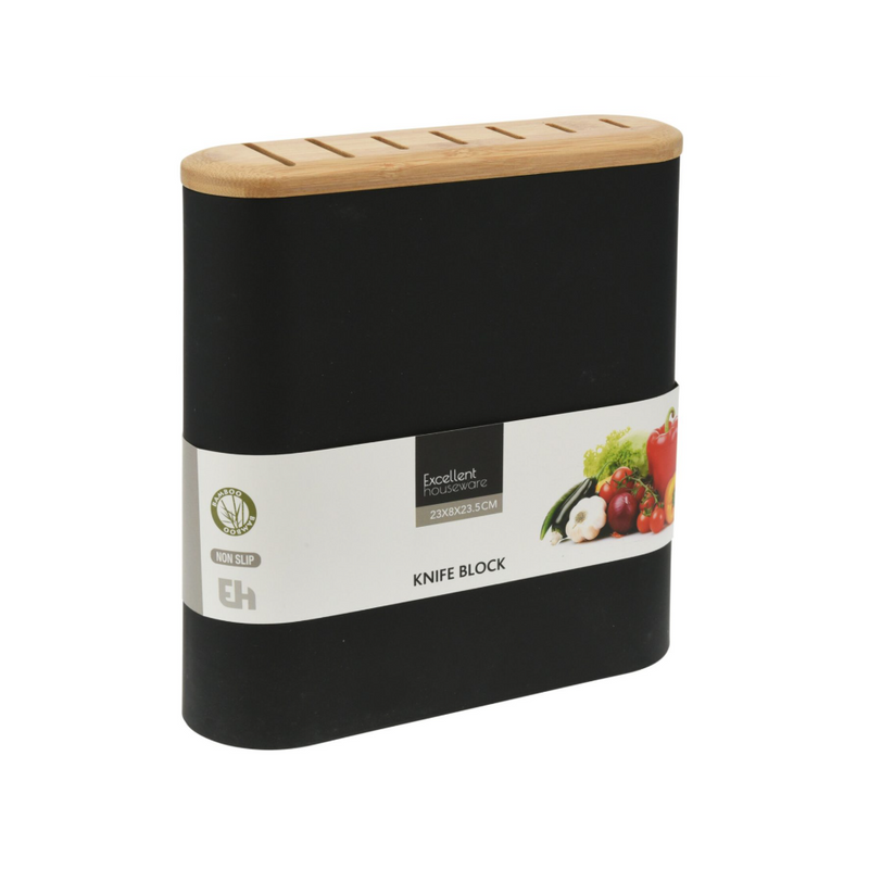 Suport pentru cutite EH negru 23x8x23.5 cm