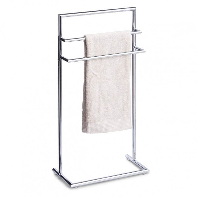 Suport pentru prosoape cu picior Zeller, otel cromat, 43.5 x 23 x 83 cm