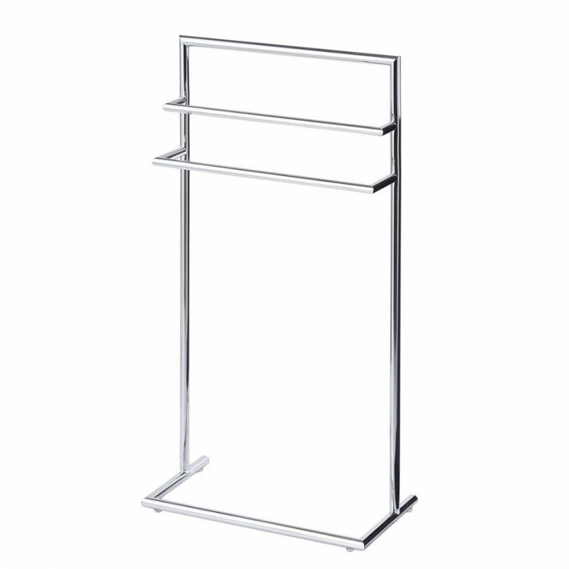 Suport pentru prosoape cu picior Zeller, otel cromat, 43.5 x 23 x 83 cm