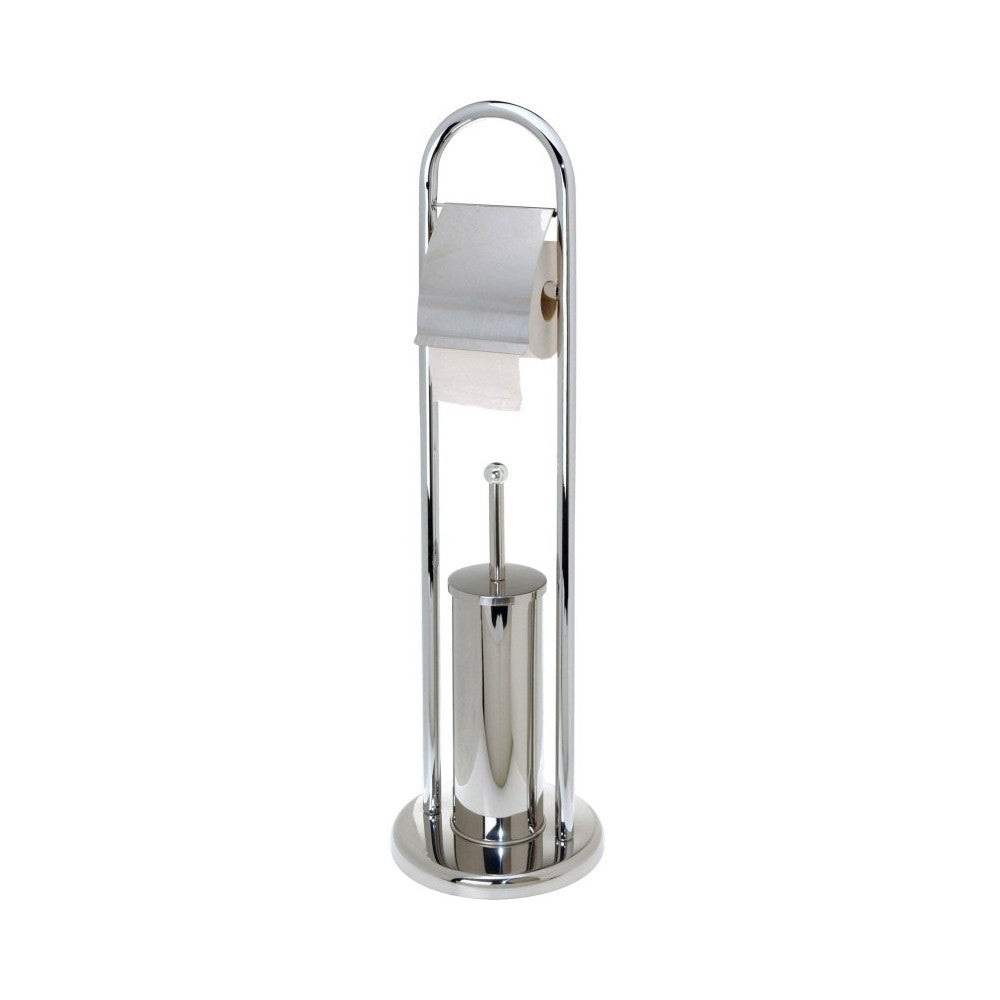Suport perie si hartie Classico, otel cromat, H 80 cm, KO-C80410050