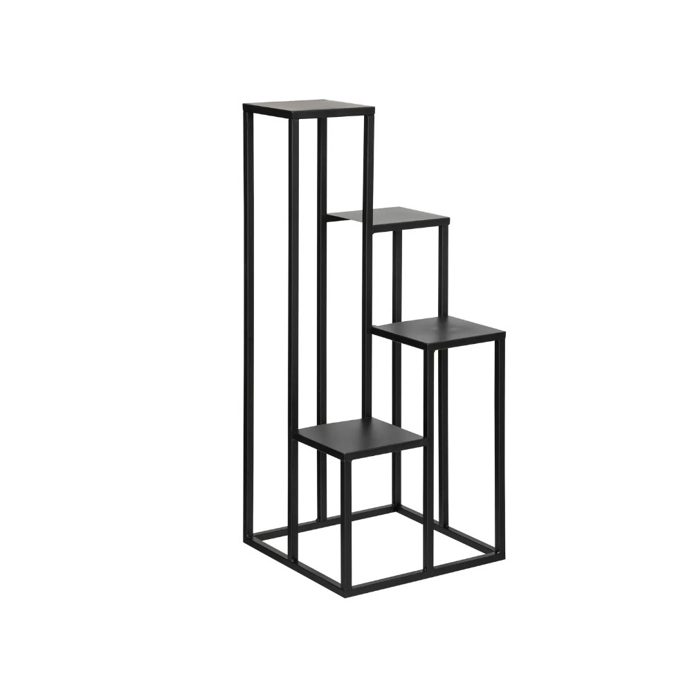 Suport plante Toila, metal, negru, 36 x H. 87 cm