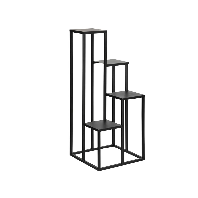 Suport plante Toila, metal, negru, 36 x H. 87 cm