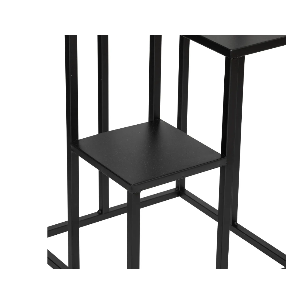 Suport plante Toila, metal, negru, 36 x H. 87 cm