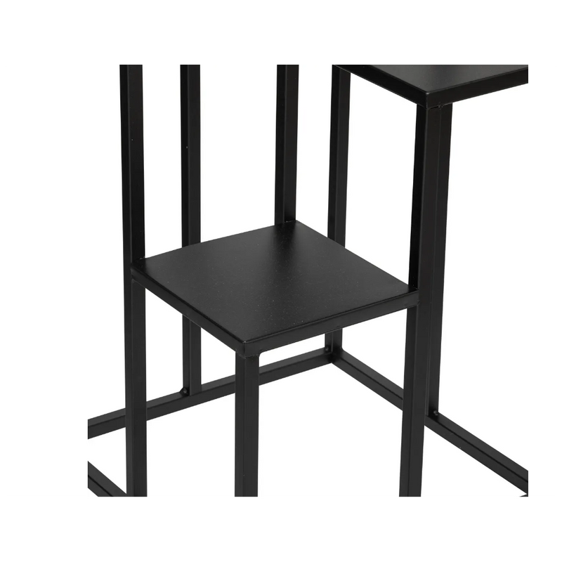 Suport plante Toila, metal, negru, 36 x H. 87 cm