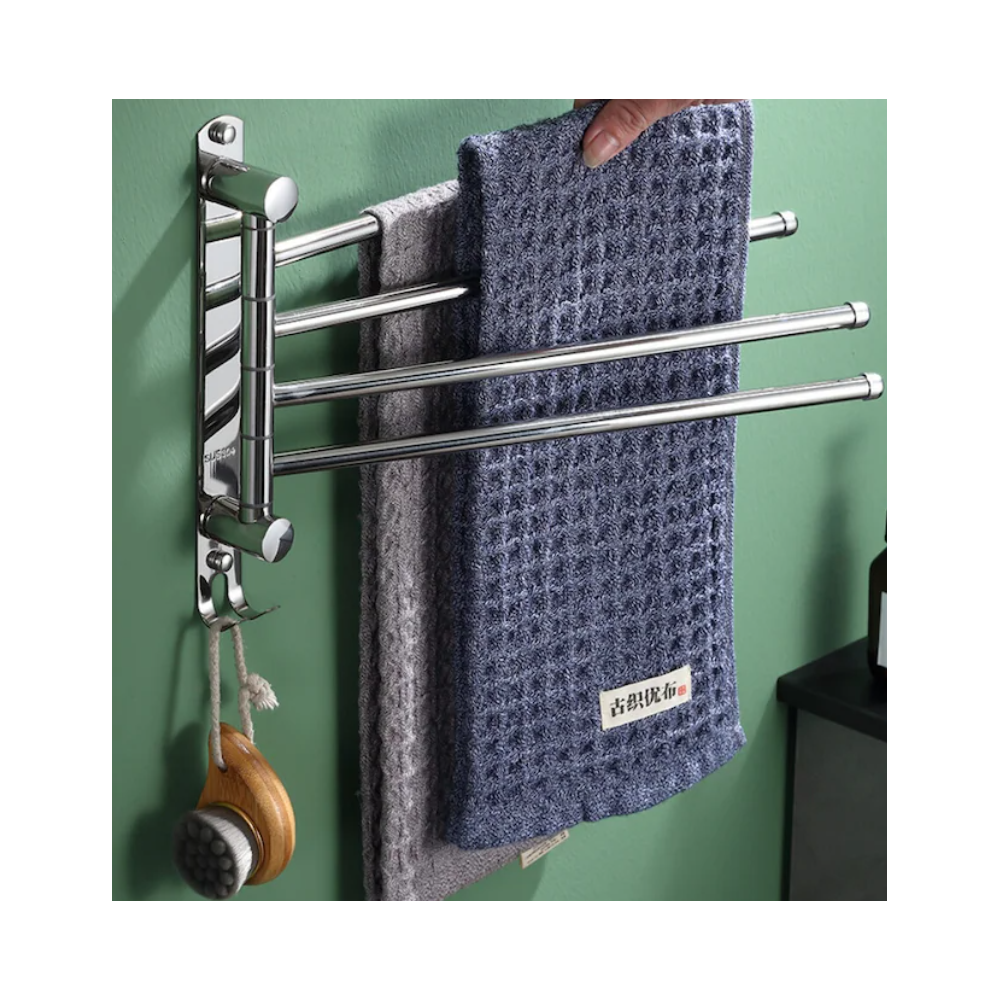 Suport prosoape Livit, metal, gri, 26 x 35 cm