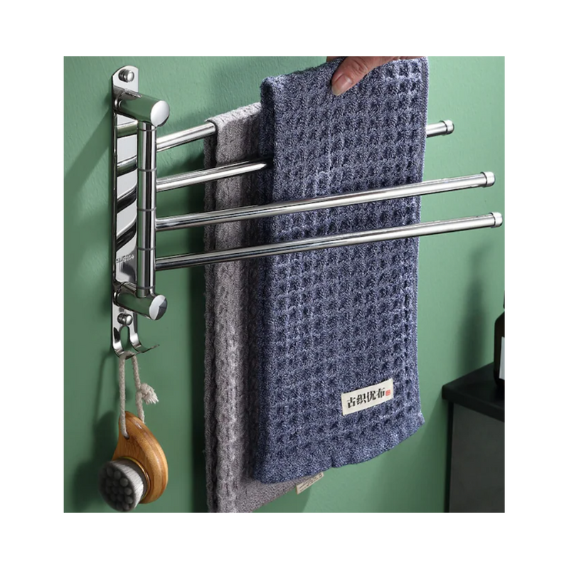 Suport prosoape Livit, metal, gri, 26 x 35 cm