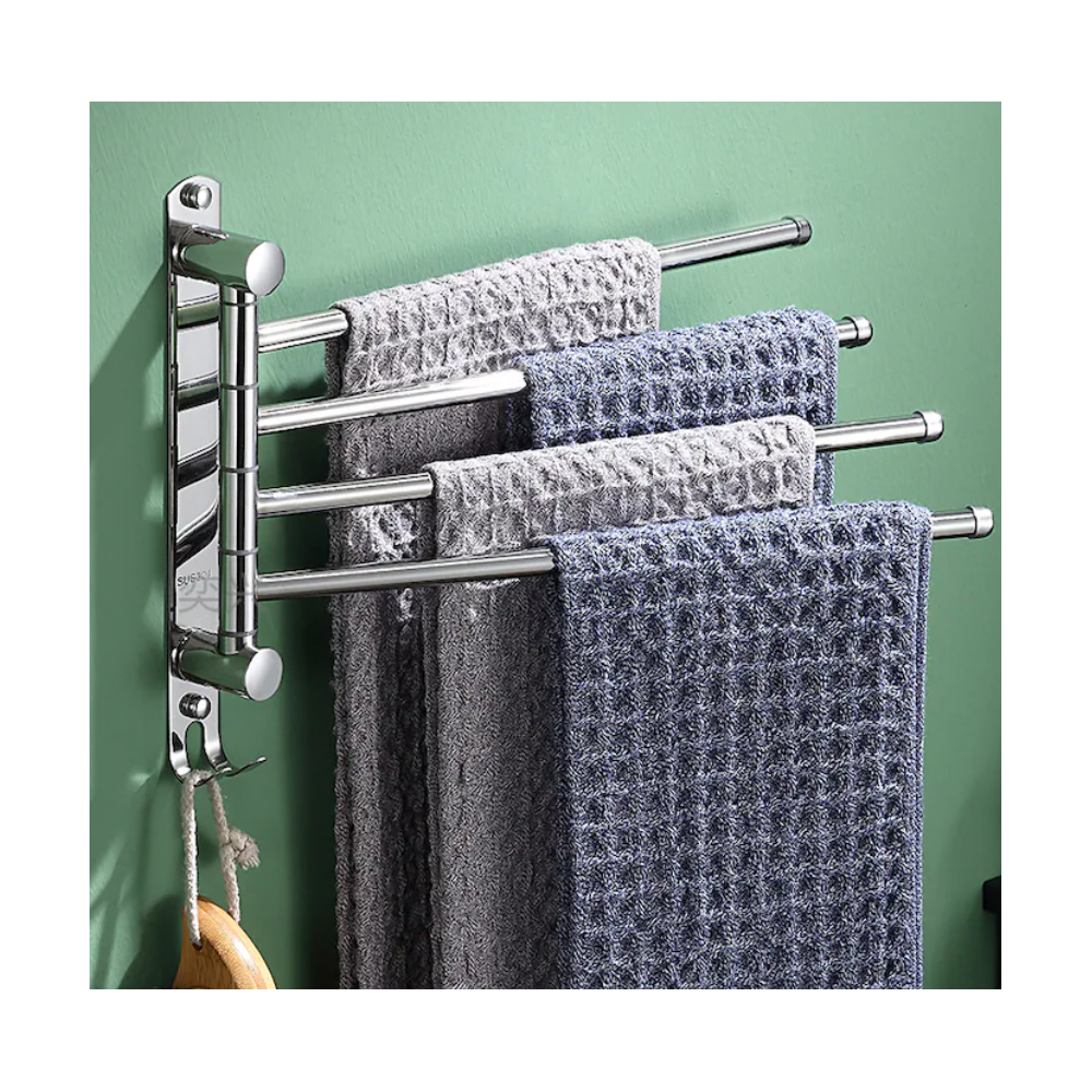 Suport prosoape Livit, metal, gri, 26 x 35 cm